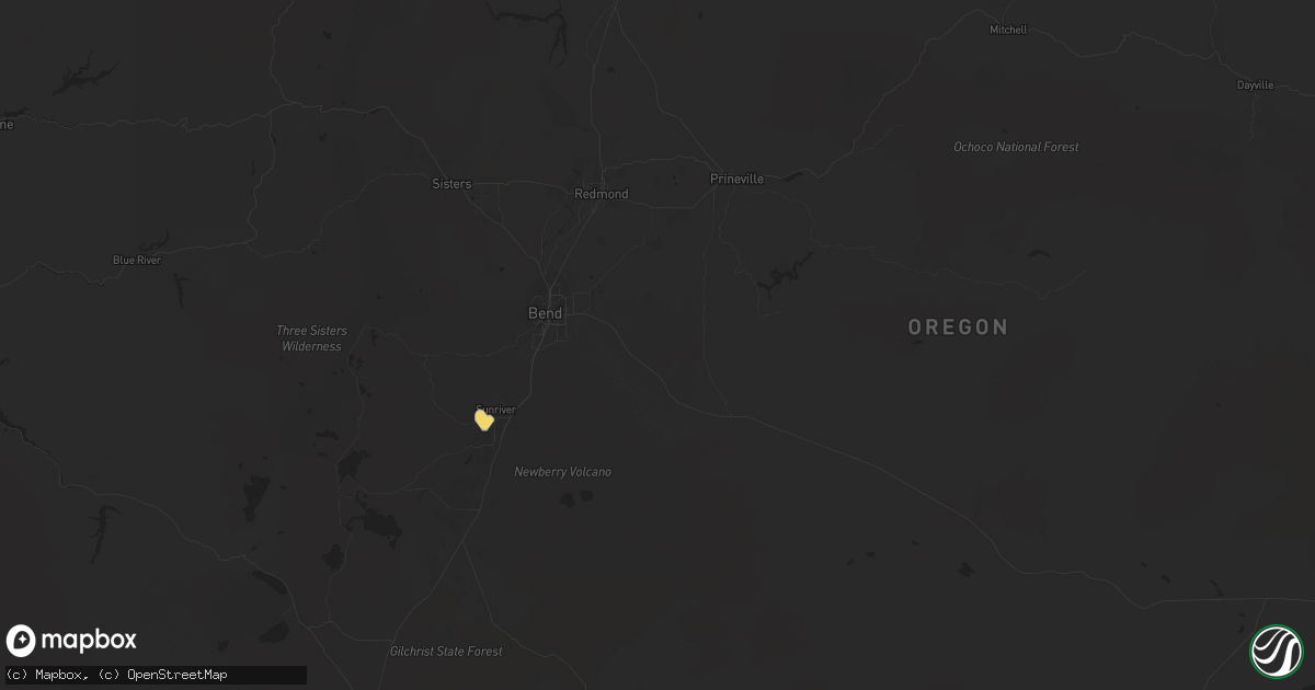 Hail map in Bend, OR on May 14, 2016