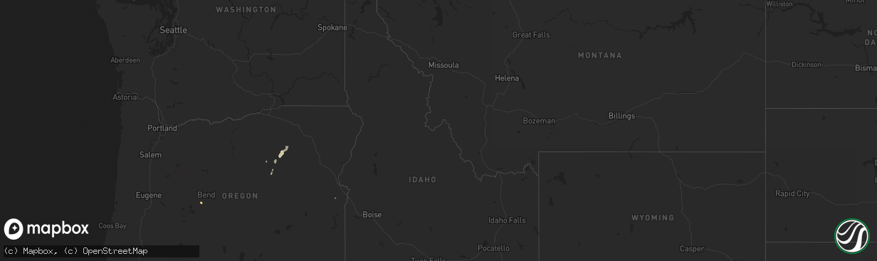 Hail map in Idaho on May 14, 2016