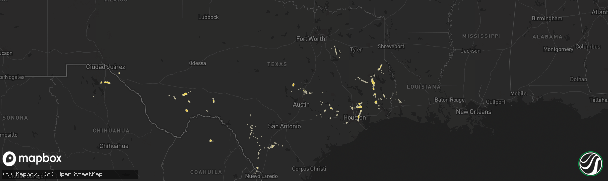 Hail map on May 14, 2016