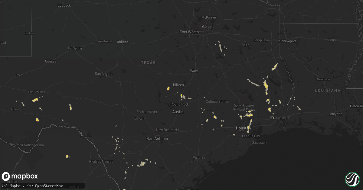 Hail map on May 14, 2016