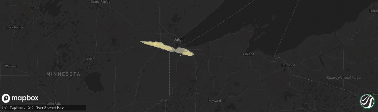 Hail map in South Range, WI on May 14, 2017