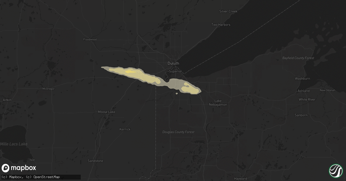 Hail map in Superior, WI on May 14, 2017