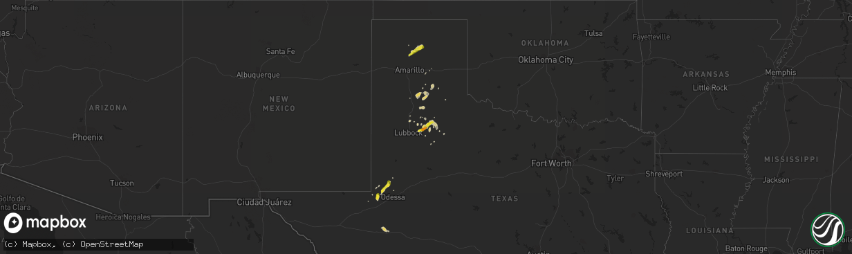 Hail map on May 14, 2017