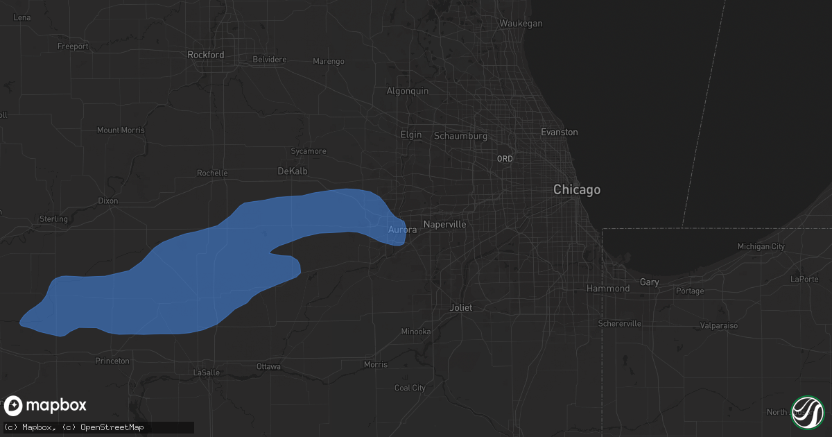 Hail map in Aurora, IL on May 14, 2020