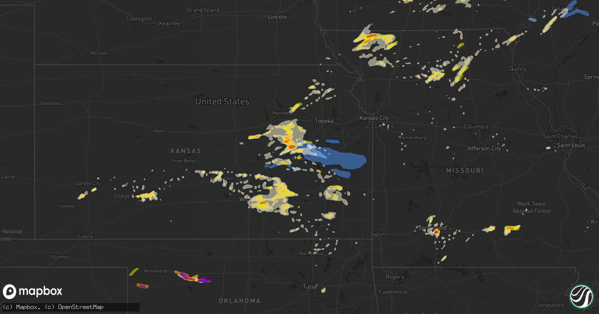Hail map on May 14, 2020