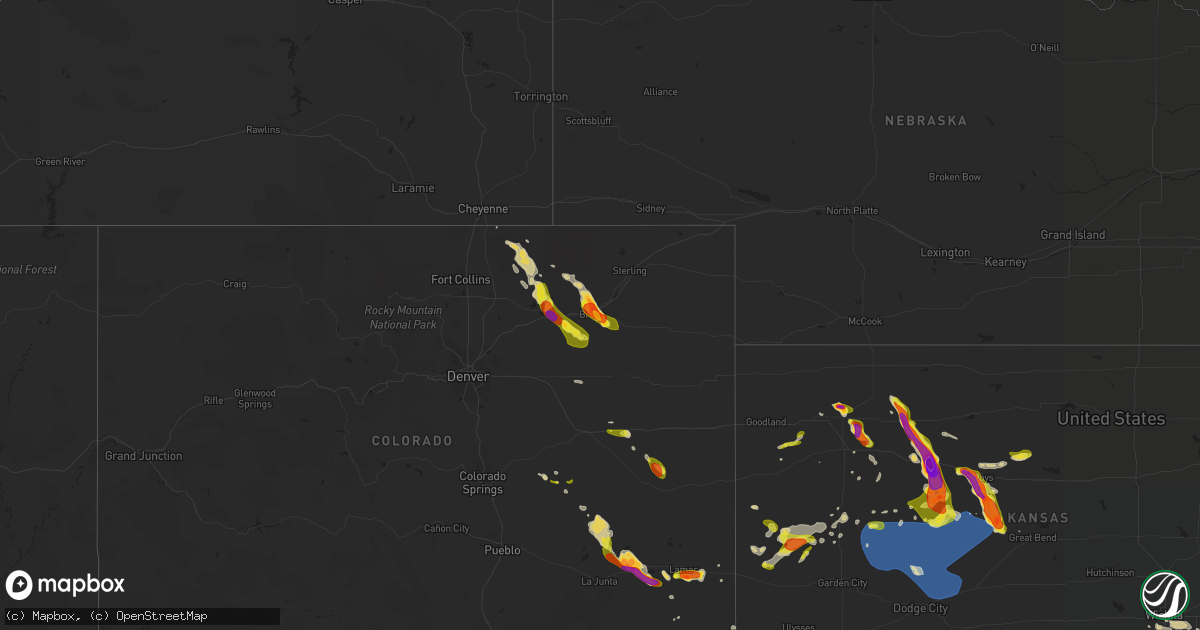 Hail map on May 14, 2021