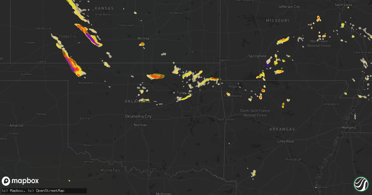 Hail map on May 14, 2022