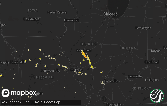 Hail map preview on 05-14-2023