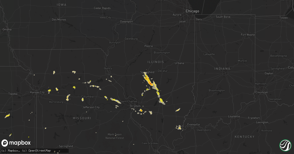 Hail map on May 14, 2023
