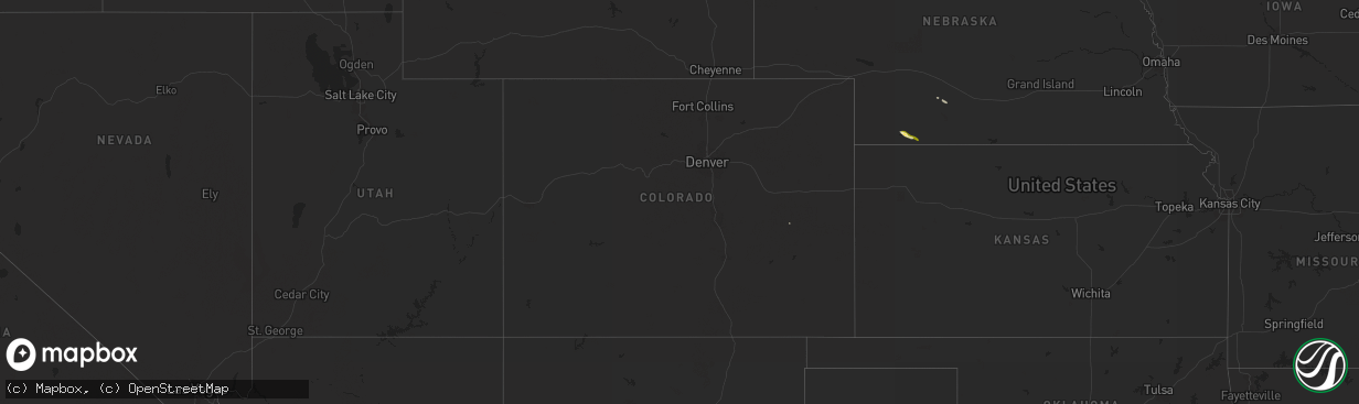 Hail map in Colorado on May 14, 2024