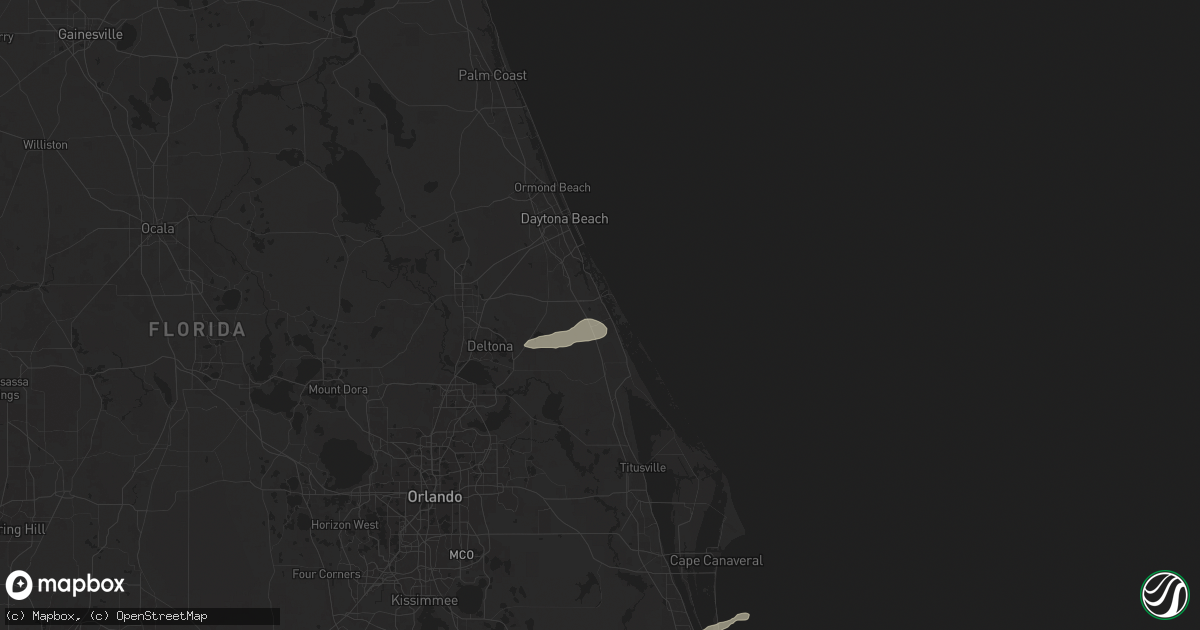 Hail map in Edgewater, FL on May 14, 2024