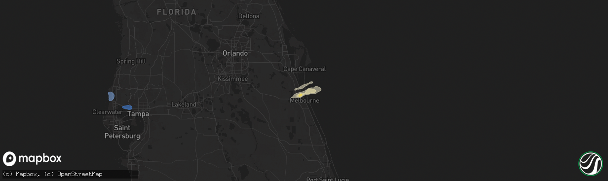 Hail map in Satellite Beach, FL on May 14, 2024