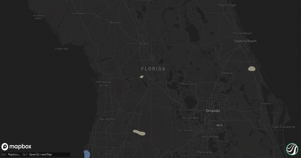 Hail map in Wildwood, FL on May 14, 2024