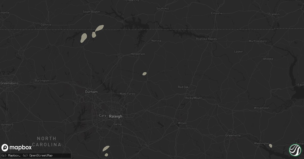 Hail map in Louisburg, NC on May 14, 2025