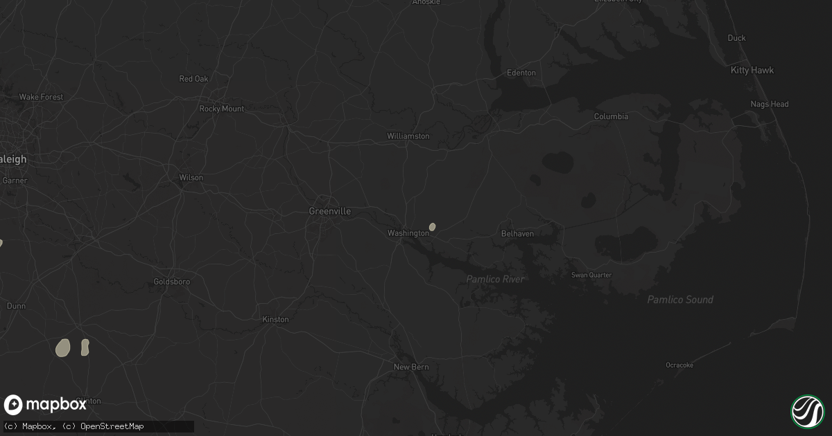 Hail map in Washington, NC on May 14, 2025