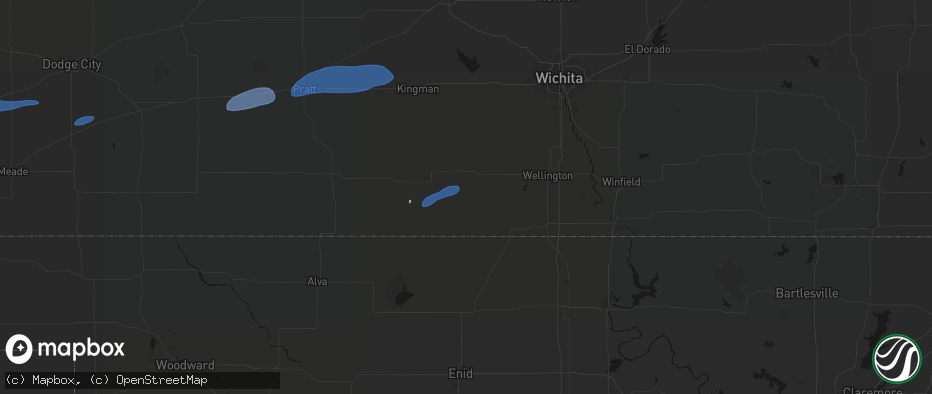 Hail map in Freeport, KS on May 14, 2026
