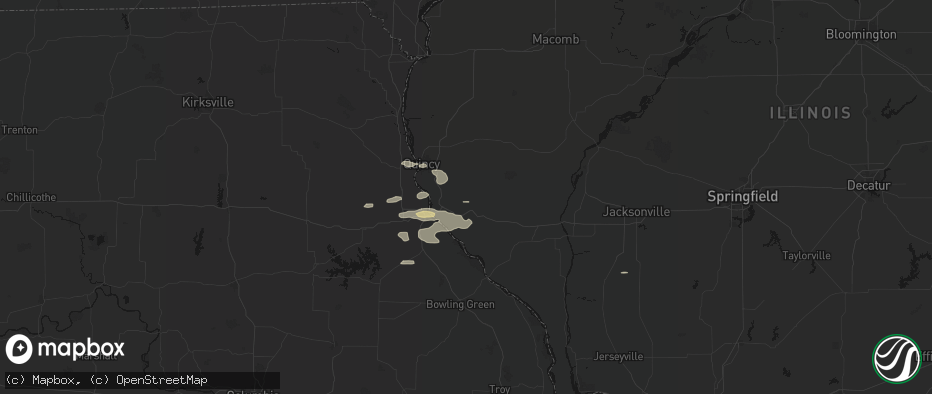 Hail map in Plainville, IL on May 14, 2026