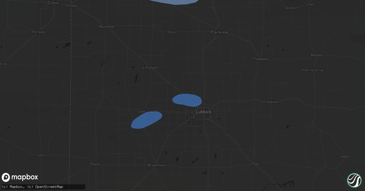 Hail map in Shallowater, TX on May 14, 2026