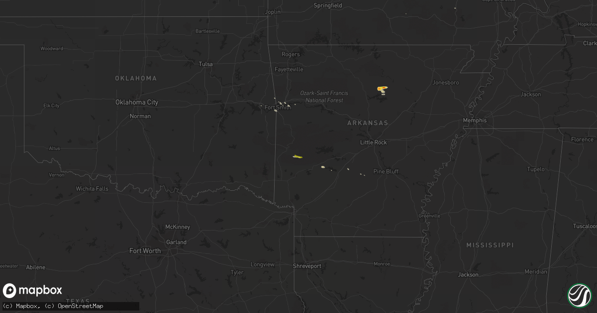 Hail map on May 15, 2014