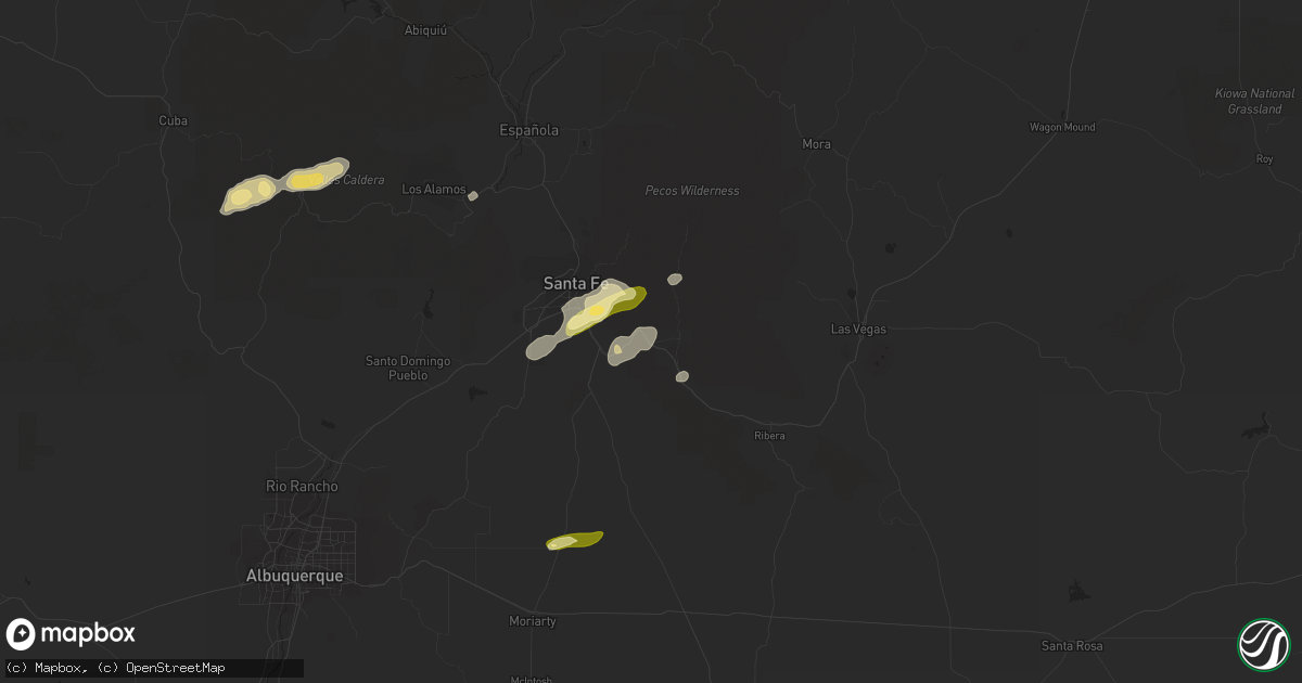 Hail map in Glorieta, NM on May 15, 2016