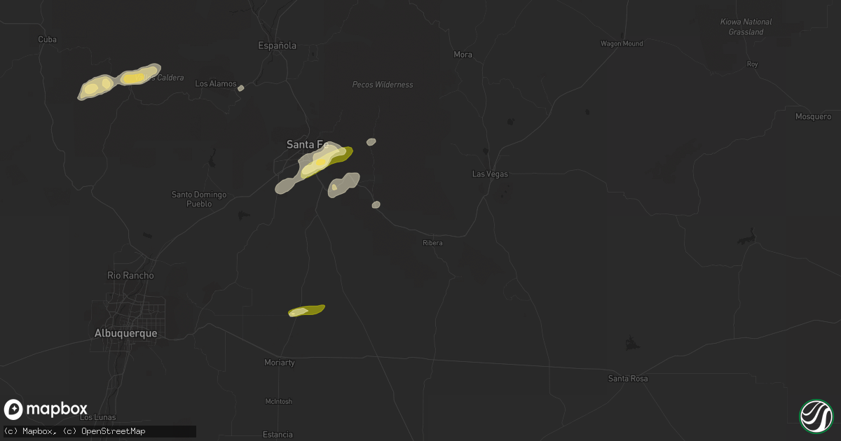 Hail map in San Jose, NM on May 15, 2016