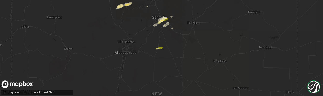 Hail map in Stanley, NM on May 15, 2016