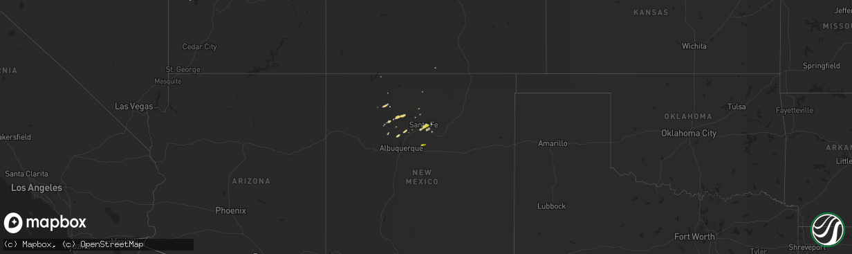 Hail map on May 15, 2016