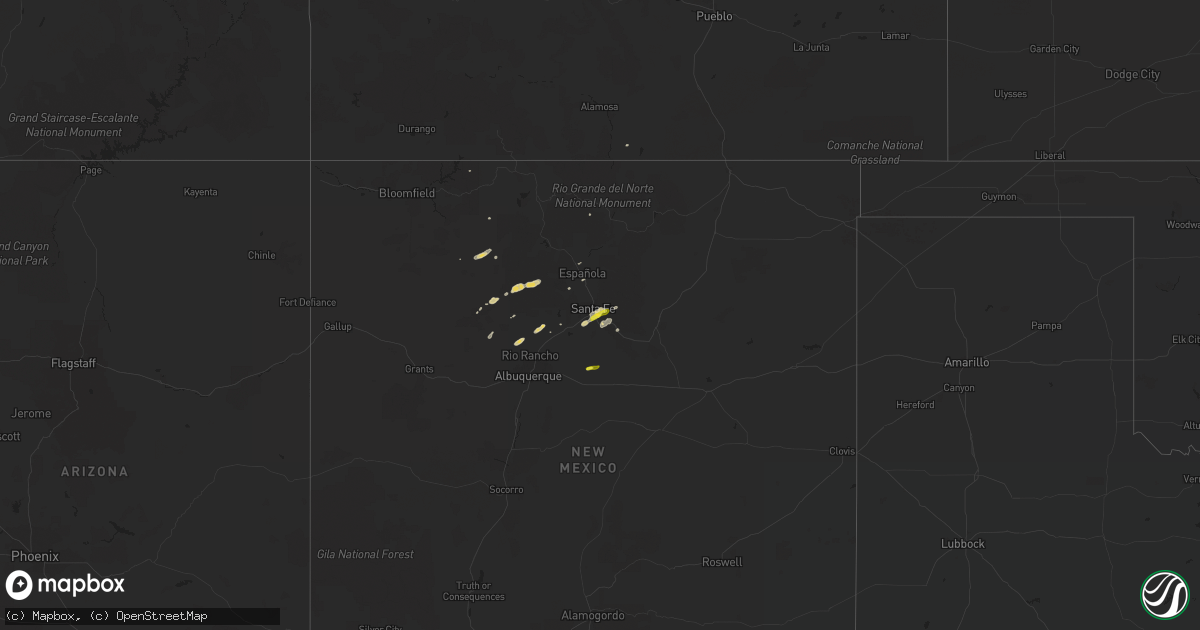 Hail map on May 15, 2016