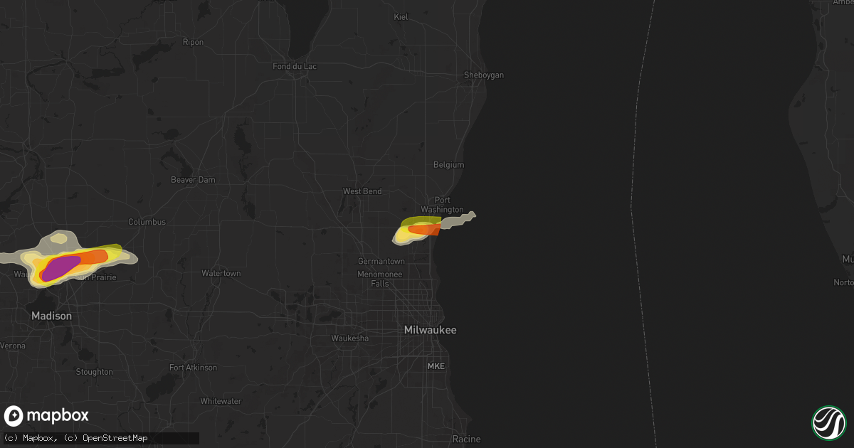 Hail map in Grafton, WI on May 15, 2017