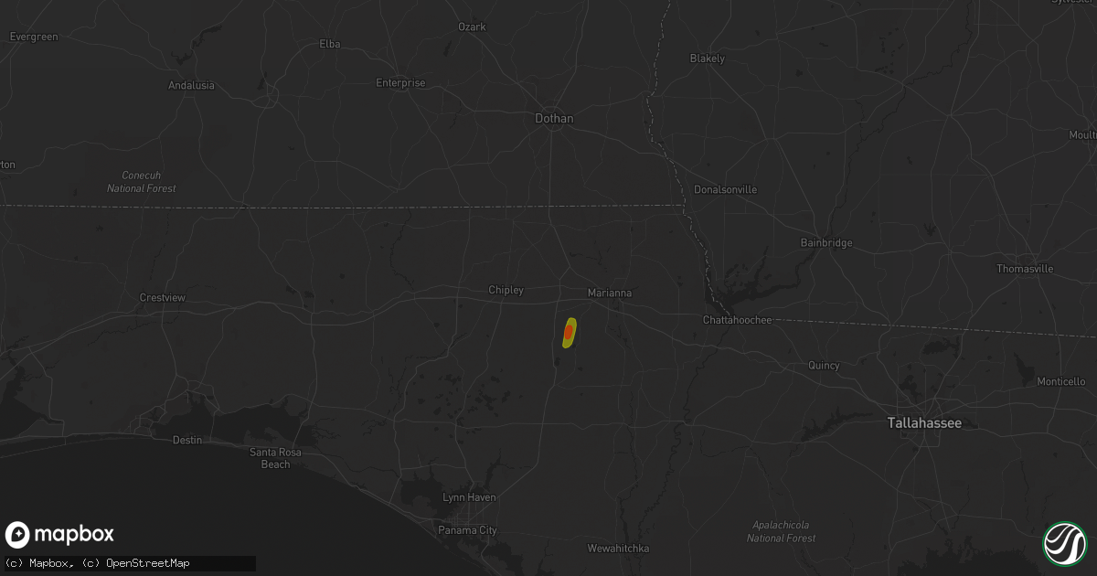 Hail map in Cottondale, FL on May 15, 2023