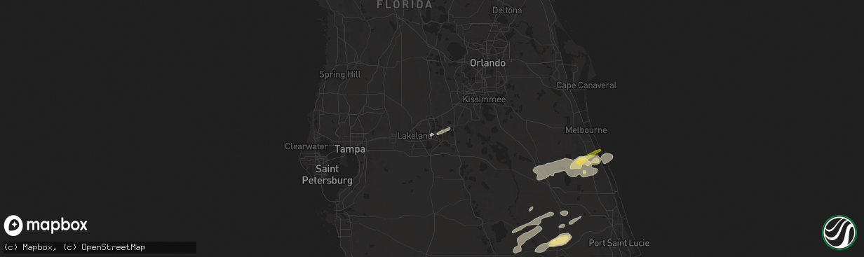 Hail map in Auburndale, FL on May 15, 2024