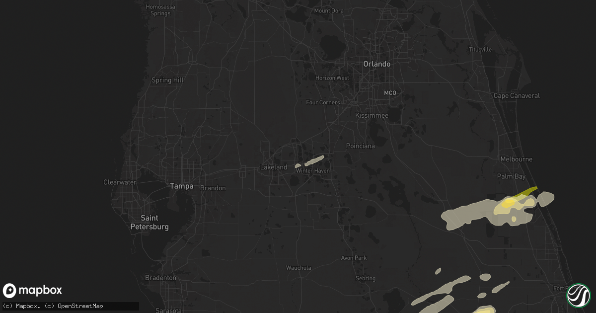 Hail map in Auburndale, FL on May 15, 2024