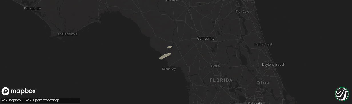 Hail map in Chiefland, FL on May 15, 2024