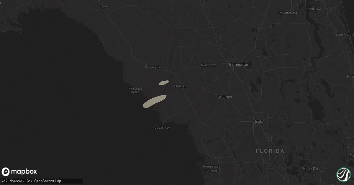 Hail map in Chiefland, FL on May 15, 2024