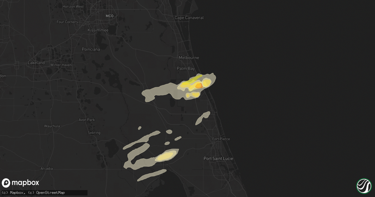 Hail map in Fellsmere, FL on May 15, 2024