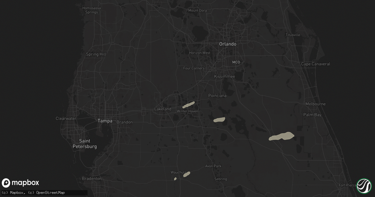 Hail map in Lake Alfred, FL on May 15, 2024