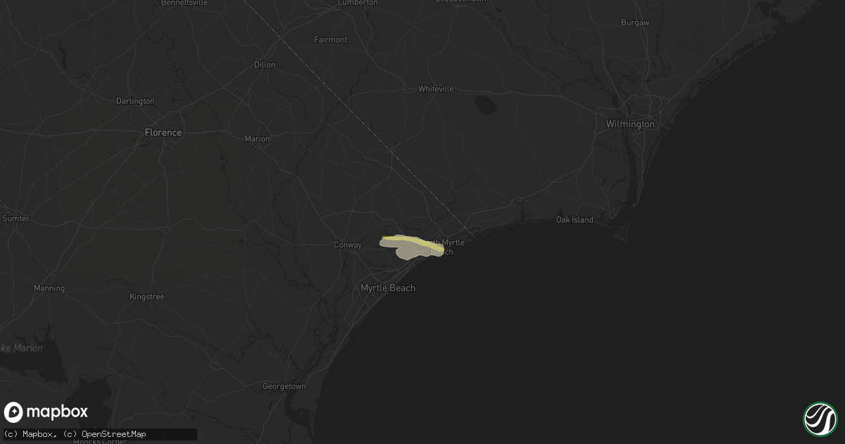 Hail map in Longs, SC on May 15, 2024
