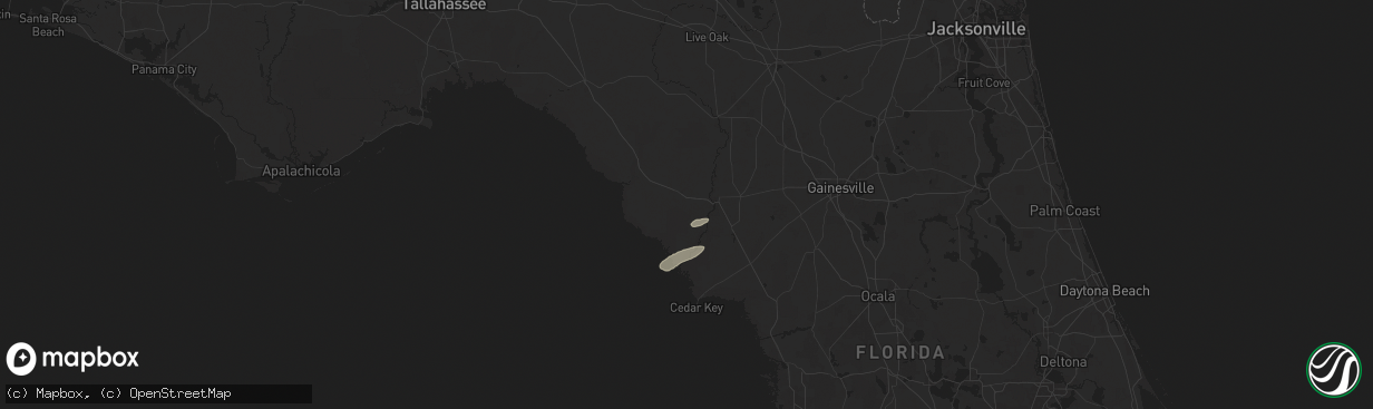 Hail map in Old Town, FL on May 15, 2024