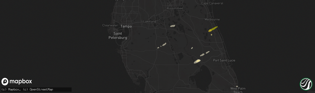 Hail map in Wauchula, FL on May 15, 2024