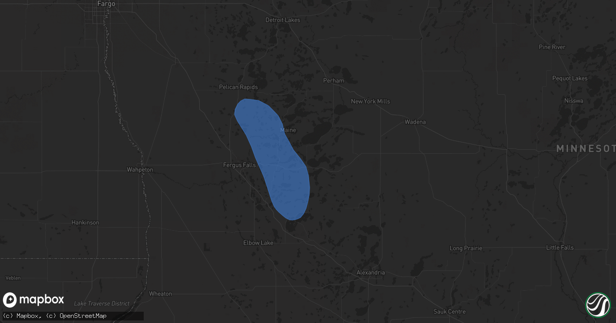 Hail map in Battle Lake, MN on May 15, 2025