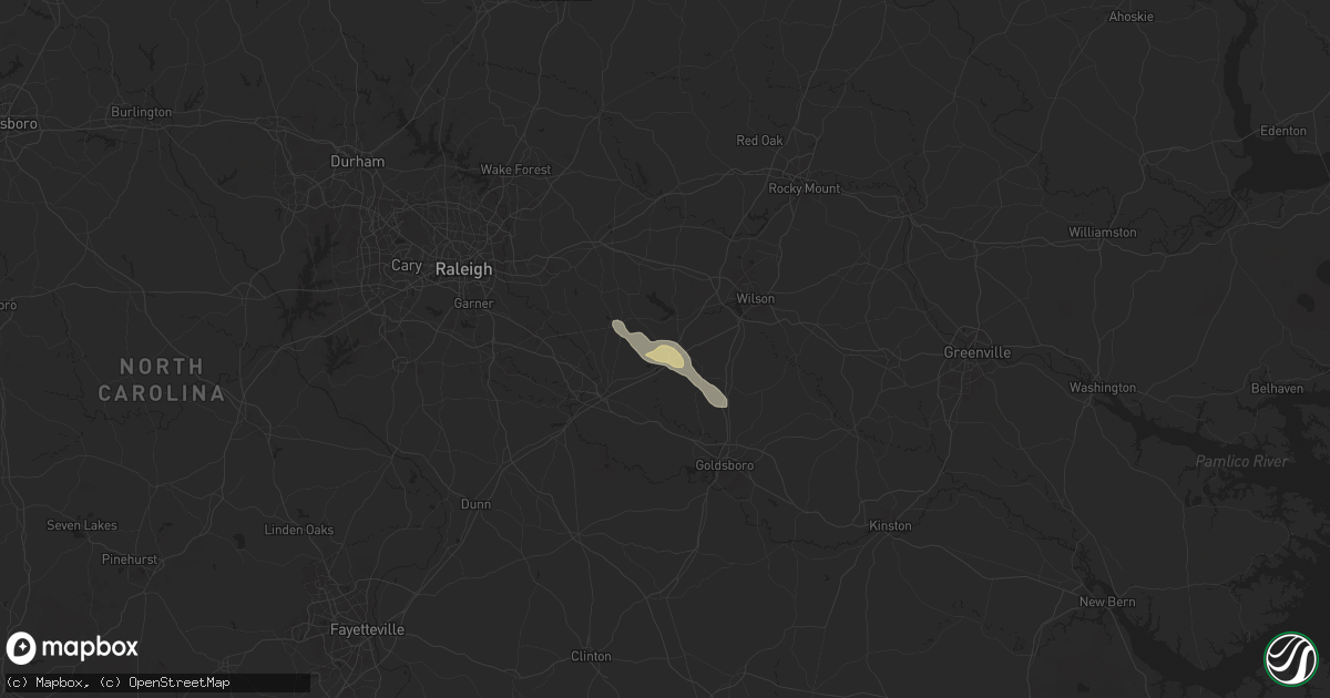Hail map in Kenly, NC on May 15, 2025