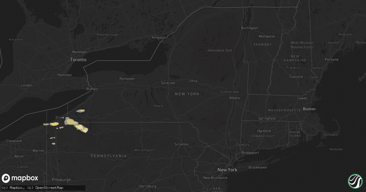 Hail Map in New York on May 15, 2025 - HailTrace