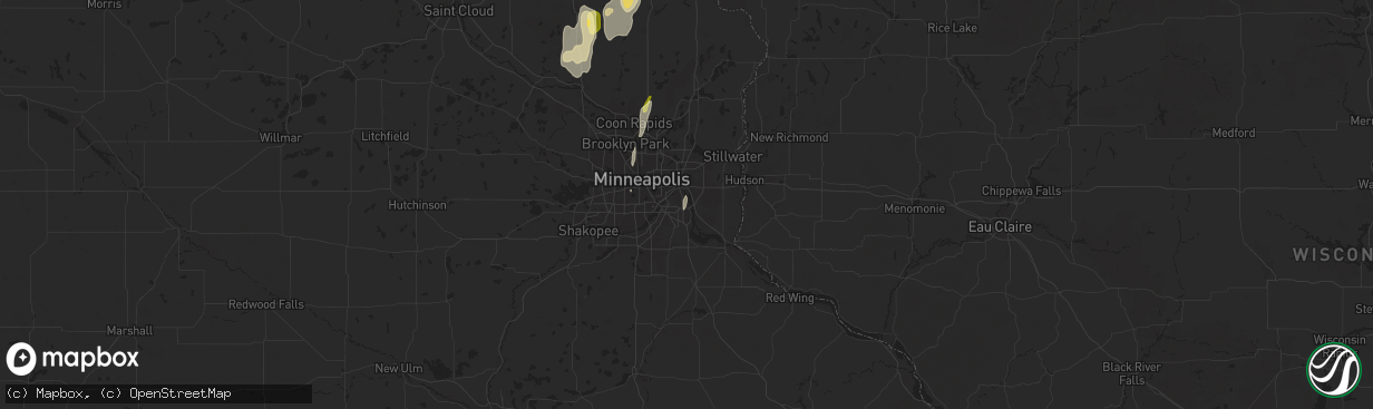 Hail map in South Saint Paul, MN on May 15, 2025