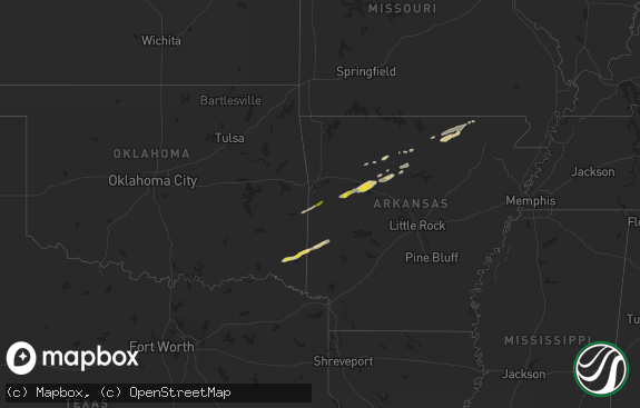 Hail map preview on 05-15-2025