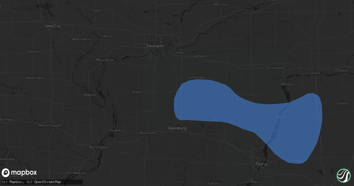Hail map in Alpha, IL on May 15, 2026