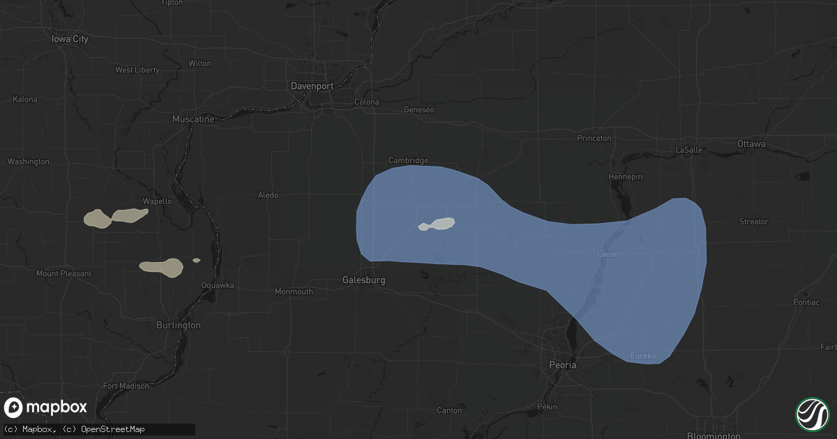Hail map in Altona, IL on May 15, 2026