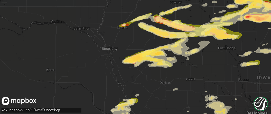 Hail map in Anthon, IA on May 15, 2026