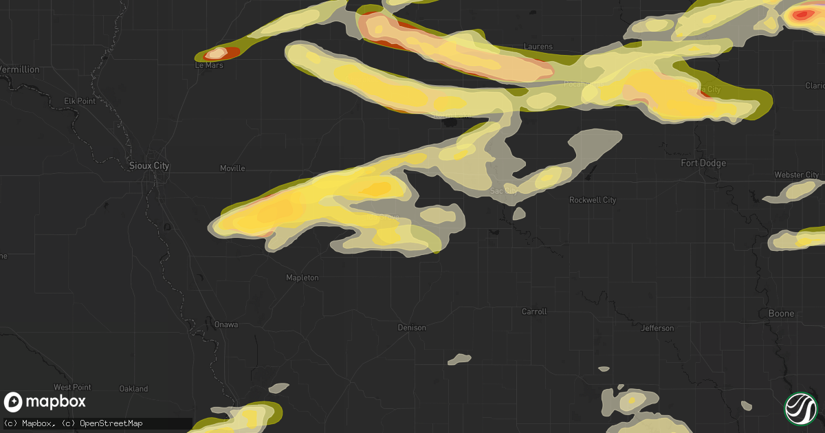 Hail map in Arthur, IA on May 15, 2026