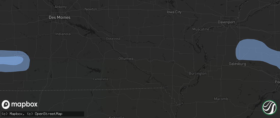 Hail map in Batavia, IA on May 15, 2026