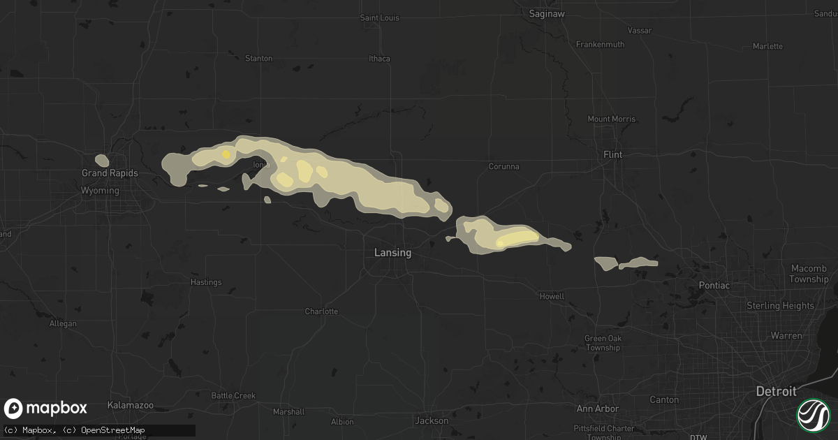 Hail map in Bath, MI on May 15, 2026